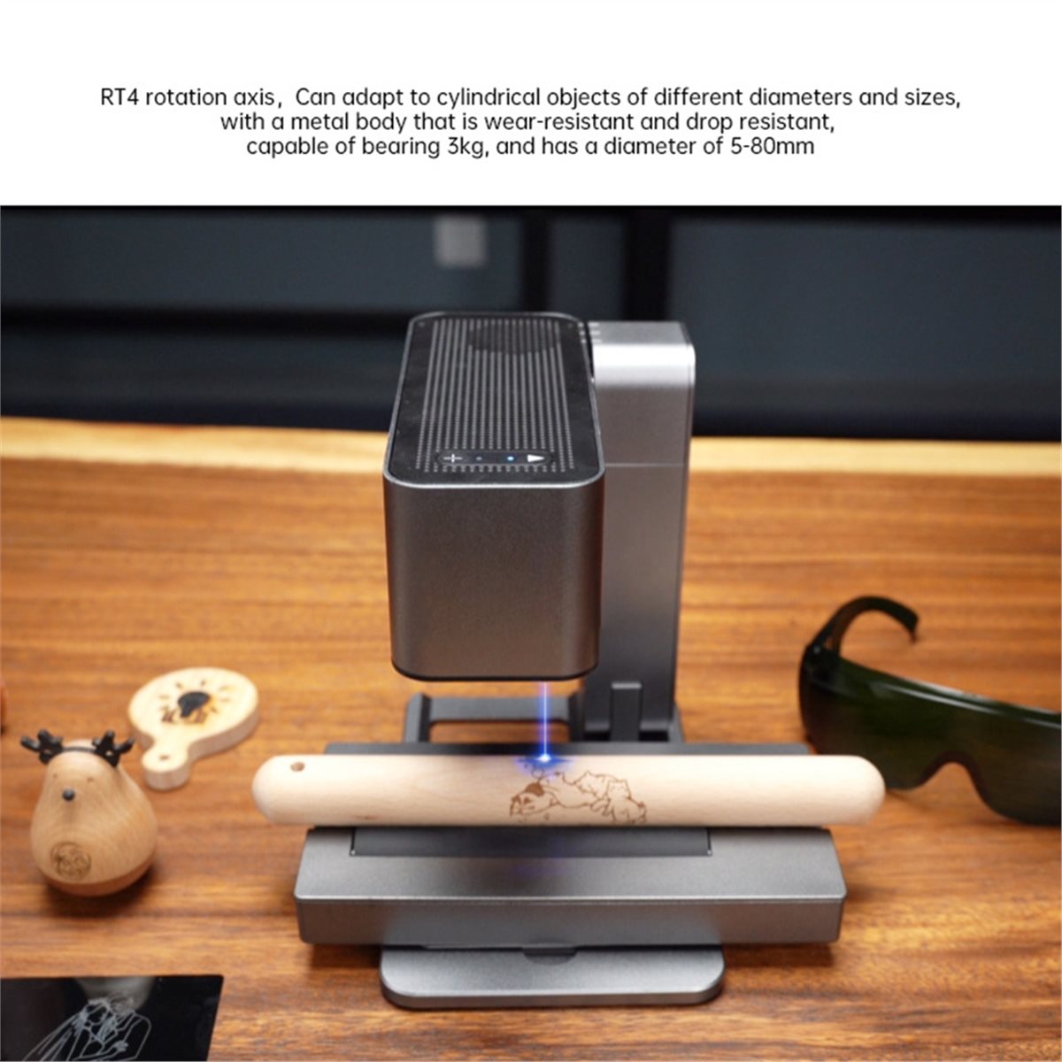 R4 Drehvorrichtung für MR.CARV – Rotary Axis Laser Engraver Bewertung und Preis